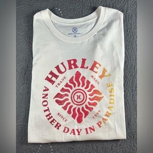 Hurley Men’s White Another Day In Paradise Tshirt NWOT Size XL